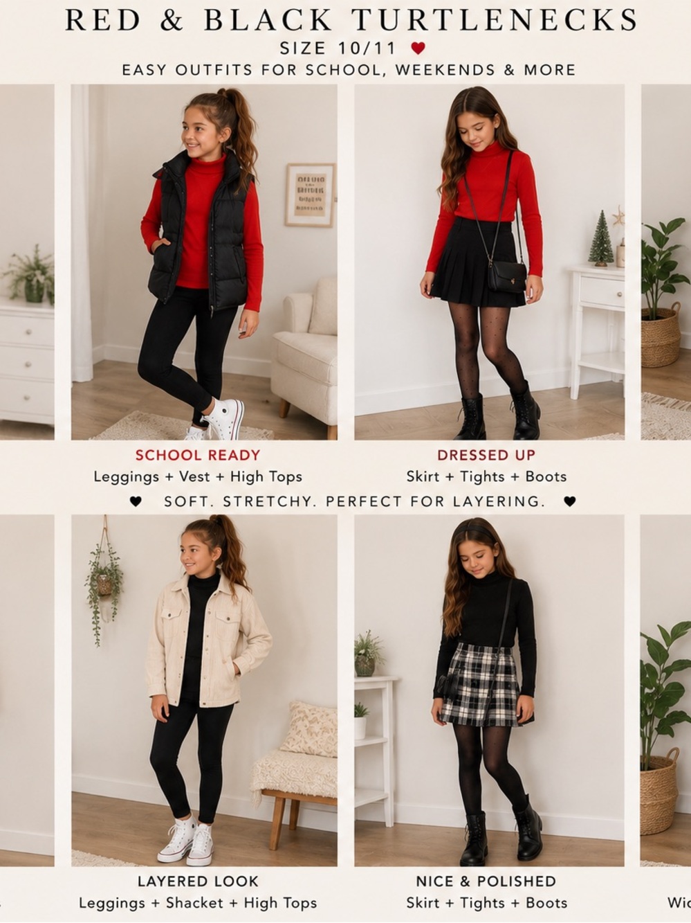 Girls Turtleneck Bundle | Size 10/11 | Never Worn